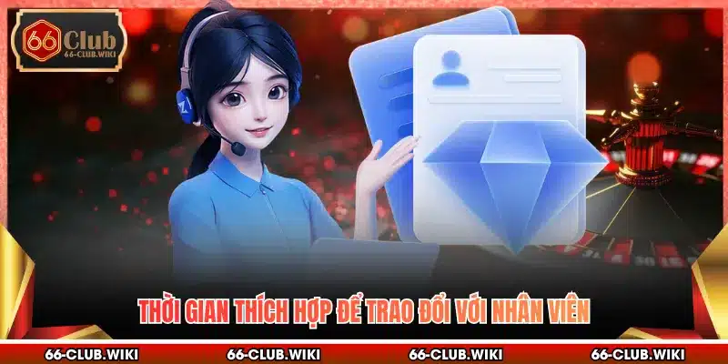 Thời gian thích hợp để trao đổi với nhân viên